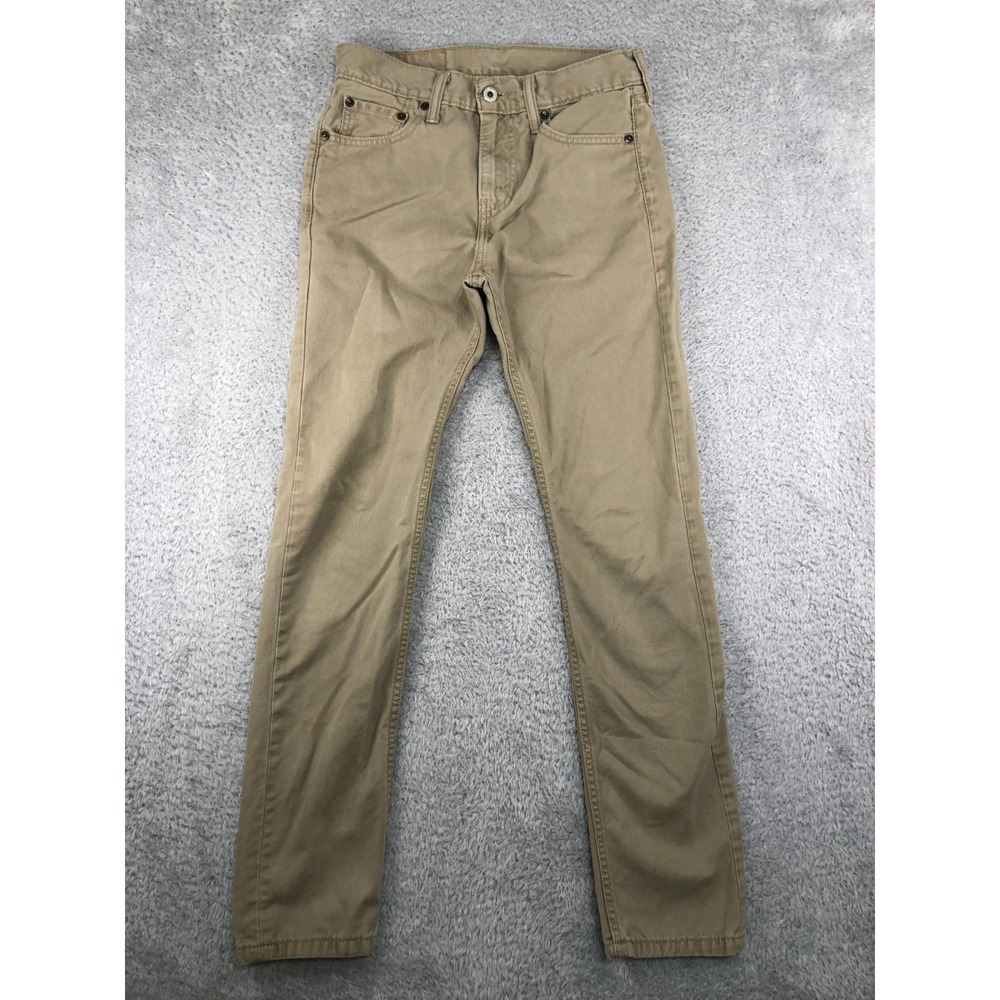Levi's 510 Jeans Mens Size 28x30 (Tag 28x32) Brown Skinny Denim